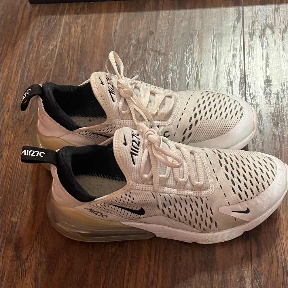 Nike Air Max 270 Cream and Black Sneakers